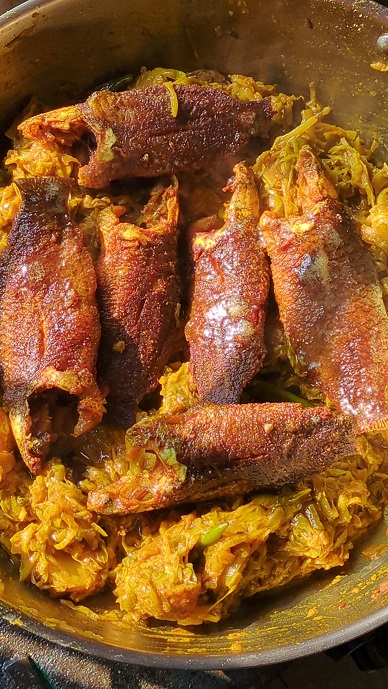 Cabbage-Koi-fish-curry