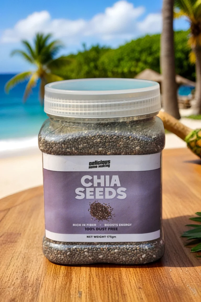 175g natural and dust free chia seeds