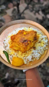বাঁধাকপির নিরামিষ রান্না আর সাদা ভাত